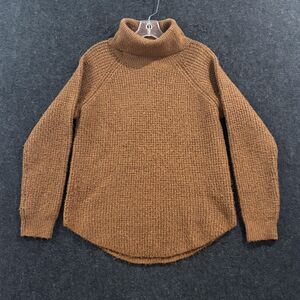 Kuhl Sienna Sweater Women's Medium Brown Cowl Turtleneck Chunky Knit Pullover